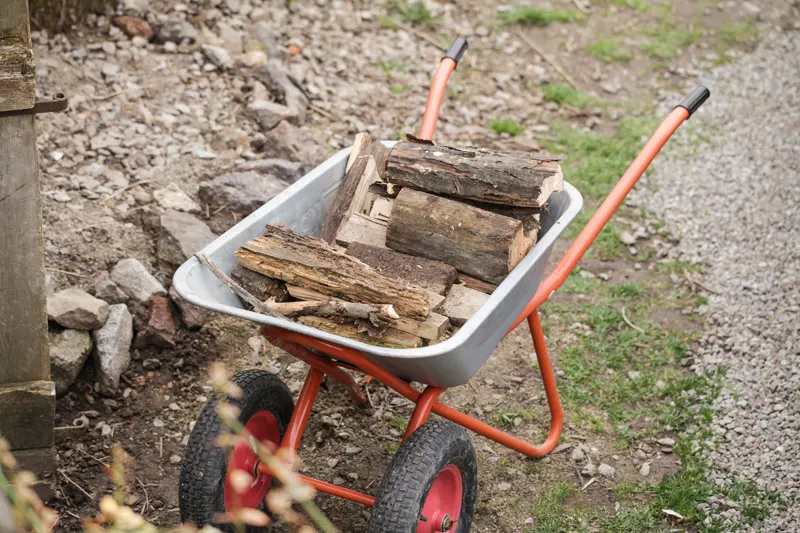 Wheelbarrow with Firewood